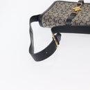 CELINE C Sulky Shoulder Bag Navy Gold Auth 154468-7