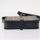 CELINE C Sulky Shoulder Bag Navy Gold Auth 154468-9