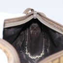 FENDI Zucchino Canvas Shoulder Bag PVC Beige Brown Auth 154469-18