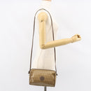 FENDI Zucchino Canvas Shoulder Bag PVC Beige Brown Auth 154469-20