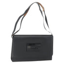 GUCCI Shoulder Bag Leather Black Silver 001 3064 Auth 154471-1