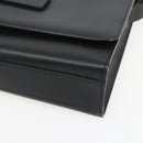 GUCCI Shoulder Bag Leather Black Silver 001 3064 Auth 154471-15