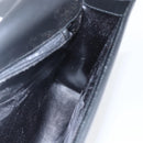 GUCCI Shoulder Bag Leather Black Silver 001 3064 Auth 154471-21