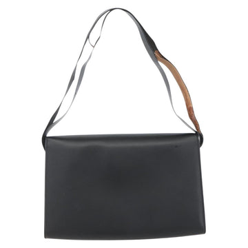 GUCCI Shoulder Bag Leather Black Silver 001 3064 Auth 154471 - 0