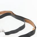 GUCCI Shoulder Bag Leather Black Silver 001 3064 Auth 154471-14