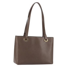 GUCCI Shoulder Bag Leather Brown Gold 002 2058 0480 0 Auth 154473