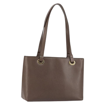 GUCCI Shoulder Bag Leather Brown Gold 002 2058 0480 0 Auth 154473