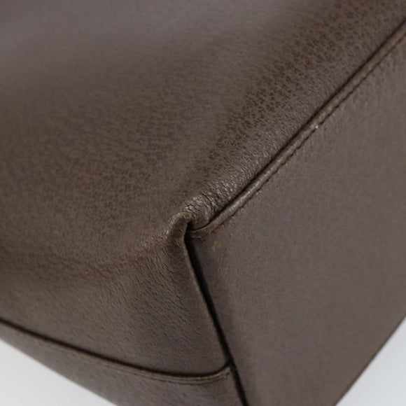 GUCCI Shoulder Bag Leather Brown Gold 002 2058 0480 0 Auth 154473