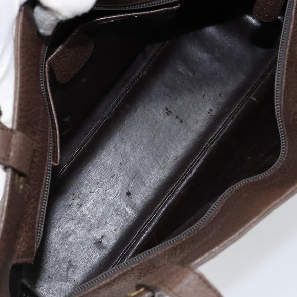 GUCCI Shoulder Bag Leather Brown Gold 002 2058 0480 0 Auth 154473