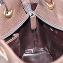 GUCCI Shoulder Bag Leather Brown Gold 002 2058 0480 0 Auth 154473-18