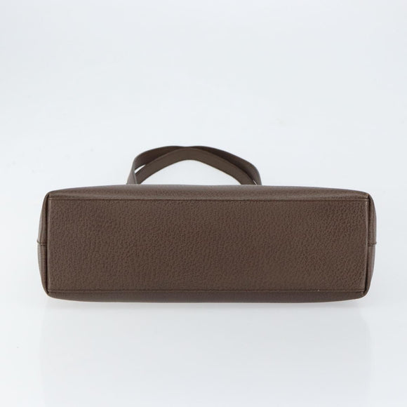 GUCCI Shoulder Bag Leather Brown Gold 002 2058 0480 0 Auth 154473