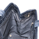 Salvatore Ferragamo Gancini Hand Bag Leather Black Gold Auth 154475-17