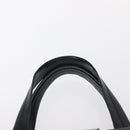 Salvatore Ferragamo Gancini Hand Bag Leather Black Gold Auth 154475-8