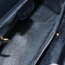 GUCCI Hand Bag Suede Navy Gold 000 2026 0306 Auth 154476-17