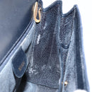 GUCCI Hand Bag Suede Navy Gold 000 2026 0306 Auth 154476-18