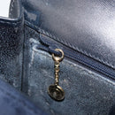 GUCCI Hand Bag Suede Navy Gold 000 2026 0306 Auth 154476-20