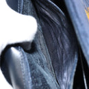 GUCCI Hand Bag Suede Navy Gold 000 2026 0306 Auth 154476-21