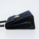 GUCCI Hand Bag Suede Navy Gold 000 2026 0306 Auth 154476-5