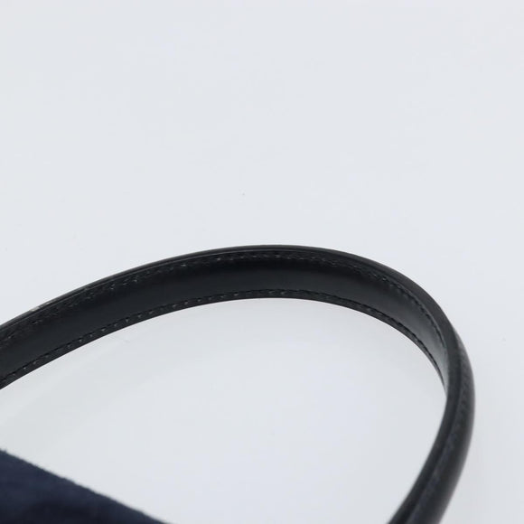 GUCCI Hand Bag Suede Navy Gold 000 2026 0306 Auth 154476