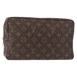 LOUIS VUITTON Monogram Trousse Toilette 28 Clutch Bag M47522 LV Auth 154483
