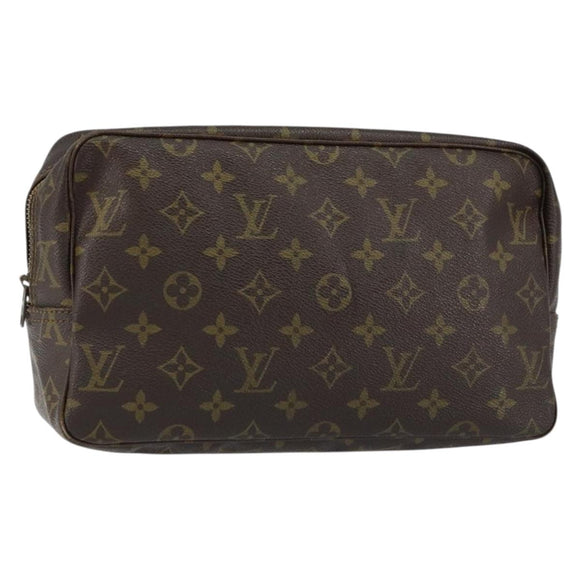 LOUIS VUITTON Monogram Trousse Toilette 28 Clutch Bag M47522 LV Auth 154484