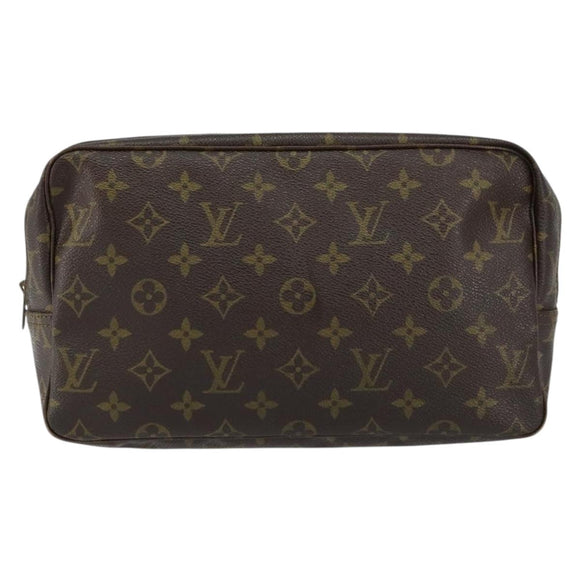 LOUIS VUITTON Monogram Trousse Toilette 28 Clutch Bag M47522 LV Auth 154484