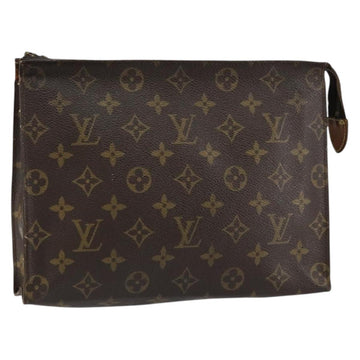 LOUIS VUITTON Monogram Poche Toilette 26 Pouch M47542 LV Auth 154487
