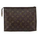 LOUIS VUITTON Monogram Poche Toilette 26 Pouch M47542 LV Auth 154487-3