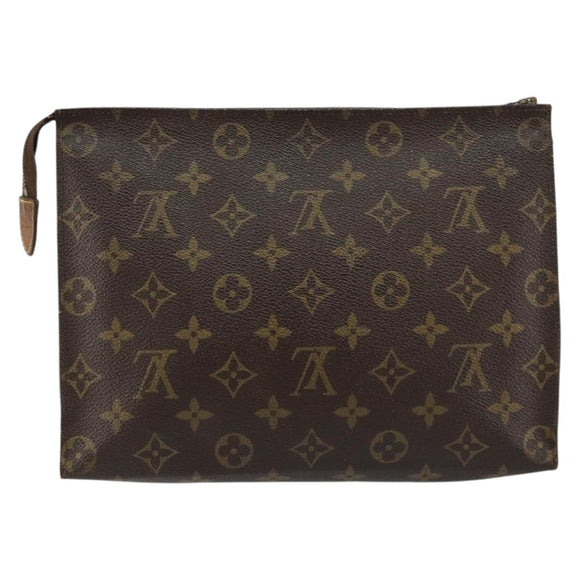 LOUIS VUITTON Monogram Poche Toilette 26 Pouch M47542 LV Auth 154487