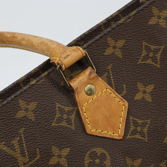 LOUIS VUITTON Monogram Sac Plat Hand Bag M51140 LV Auth 154492