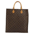 LOUIS VUITTON Monogram Sac Plat Hand Bag M51140 LV Auth 154492-13