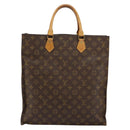 LOUIS VUITTON Monogram Sac Plat Hand Bag M51140 LV Auth 154492-2