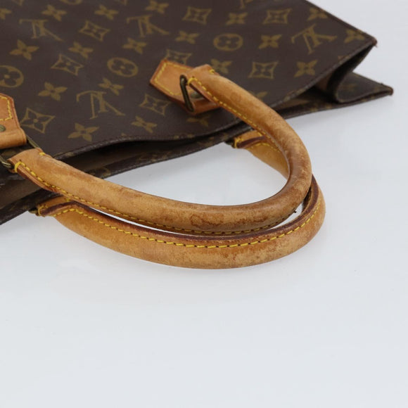 LOUIS VUITTON Monogram Sac Plat Hand Bag M51140 LV Auth 154492