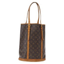 LOUIS VUITTON Monogram Bucket GM Shoulder Bag M42236 LV Auth 154494-1