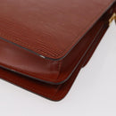 LOUIS VUITTON Epi Free Run Shoulder Bag Brown M52403 LV Auth 154498-9