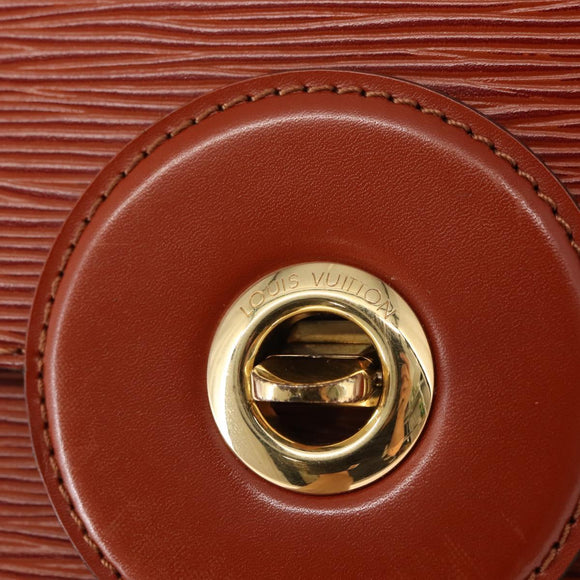 LOUIS VUITTON Epi Free Run Shoulder Bag Brown M52403 LV Auth 154498