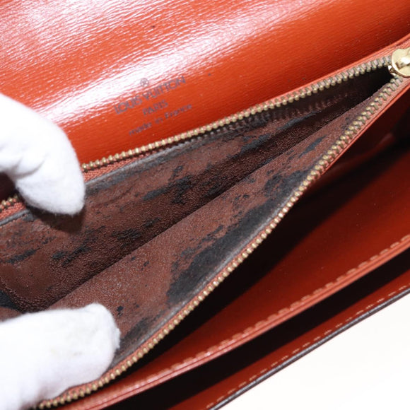 LOUIS VUITTON Epi Free Run Shoulder Bag Brown M52403 LV Auth 154498