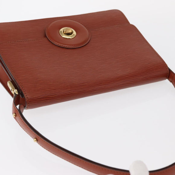 LOUIS VUITTON Epi Free Run Shoulder Bag Brown M52403 LV Auth 154498