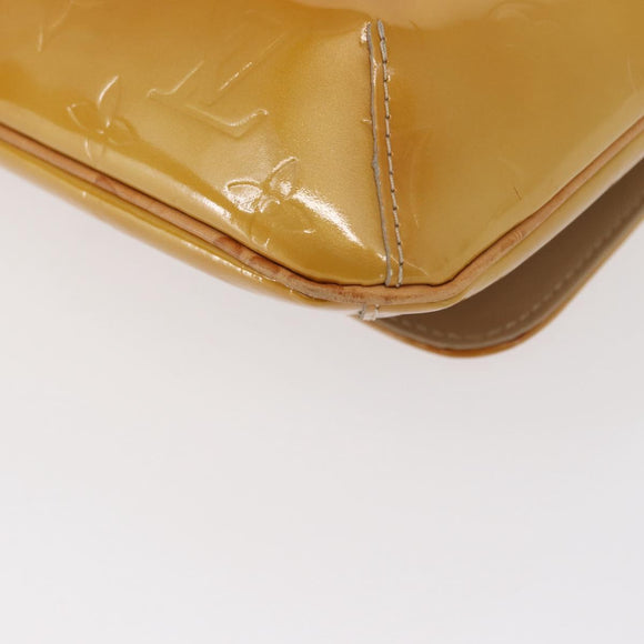 LOUIS VUITTON Monogram Vernis Thompson Street Bag Beige M91301 LV Auth 154499