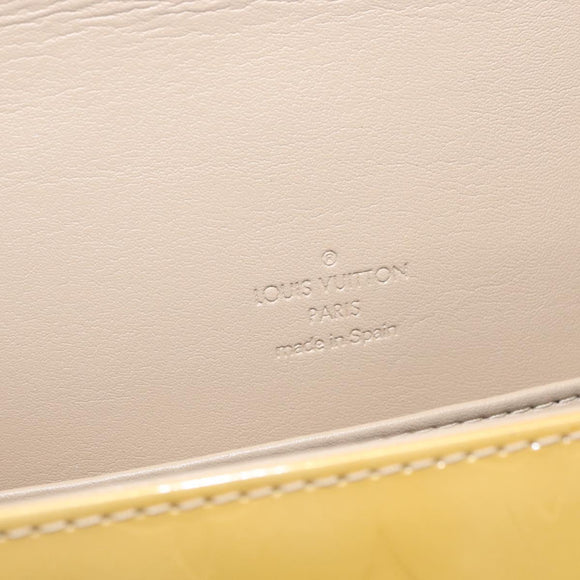 LOUIS VUITTON Monogram Vernis Thompson Street Bag Beige M91301 LV Auth 154499