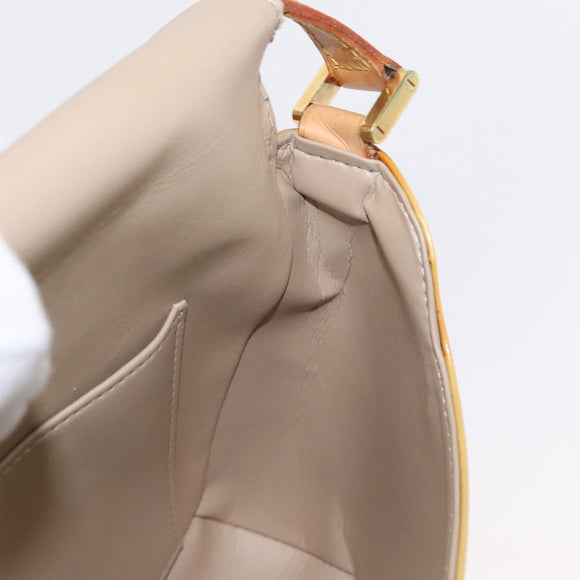 LOUIS VUITTON Monogram Vernis Thompson Street Bag Beige M91301 LV Auth 154499