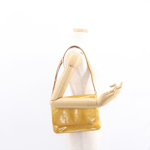 LOUIS VUITTON Monogram Vernis Thompson Street Bag Beige M91301 LV Auth 154499