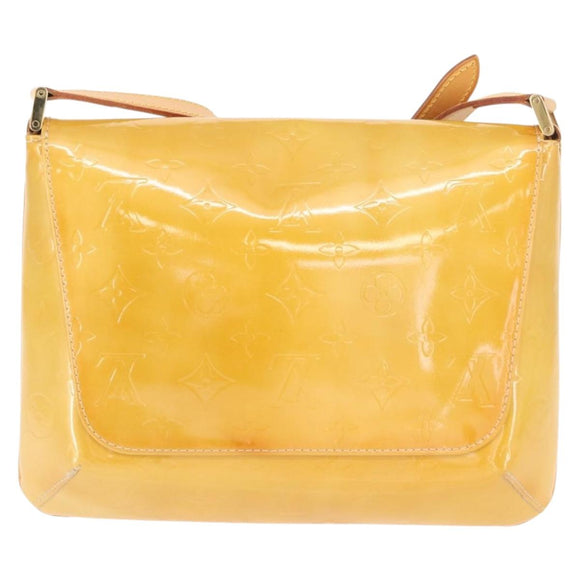 LOUIS VUITTON Monogram Vernis Thompson Street Bag Beige M91301 LV Auth 154499