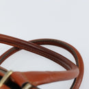 FENDI Pecan Canvas Hand Bag PVC Black Brown Auth 154500-8