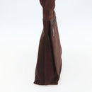 GUCCI Shoulder Bag Suede Brown Silver Auth 154501-3