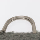 Salvatore Ferragamo Hand Bag Wool Gray Silver Auth 154503-8