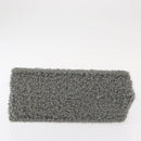 Salvatore Ferragamo Hand Bag Wool Gray Silver Auth 154503-9