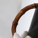 GUCCI Bamboo Backpack Leather Black Gold 003 2058 0016 Auth 154504-14