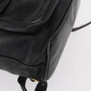 GUCCI Bamboo Backpack Leather Black Gold 003 2058 0016 Auth 154504-16