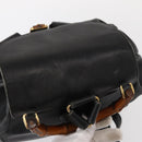 GUCCI Bamboo Backpack Leather Black Gold 003 2058 0016 Auth 154504-6